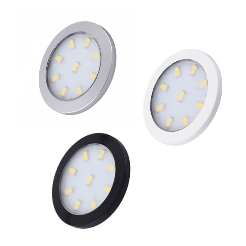 12V LED Spotlight - Orbit XL, 3W - Black, White or Chrome